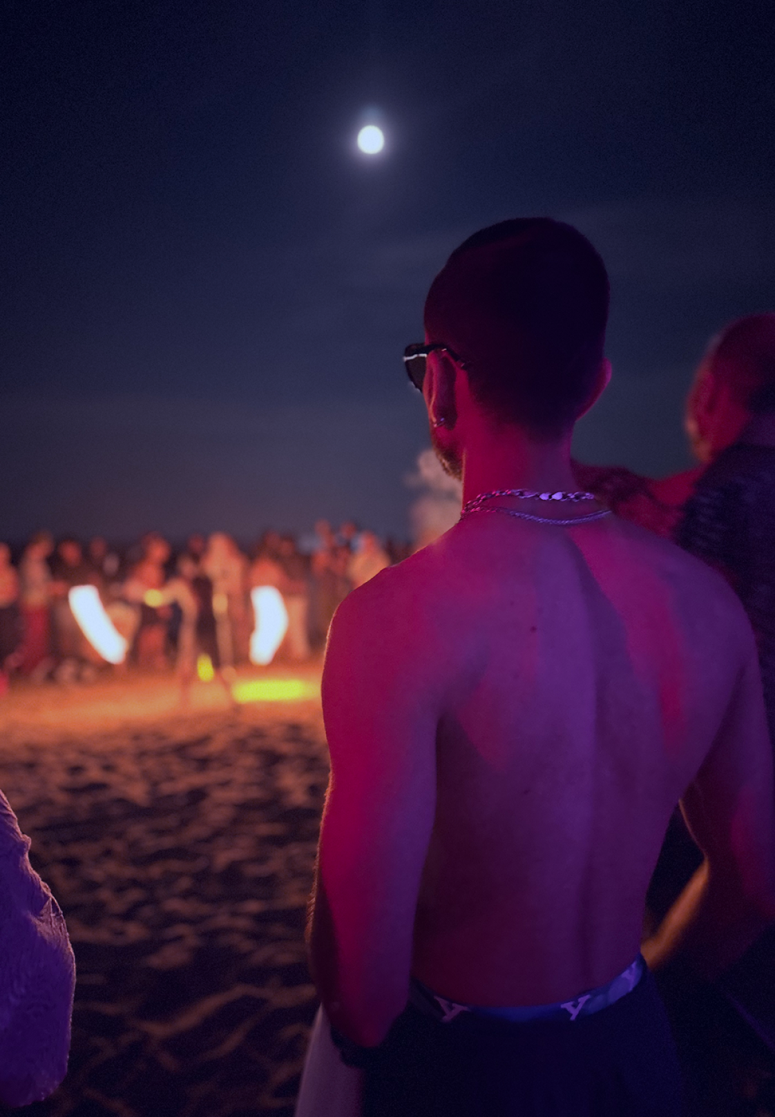 a man running on a race track